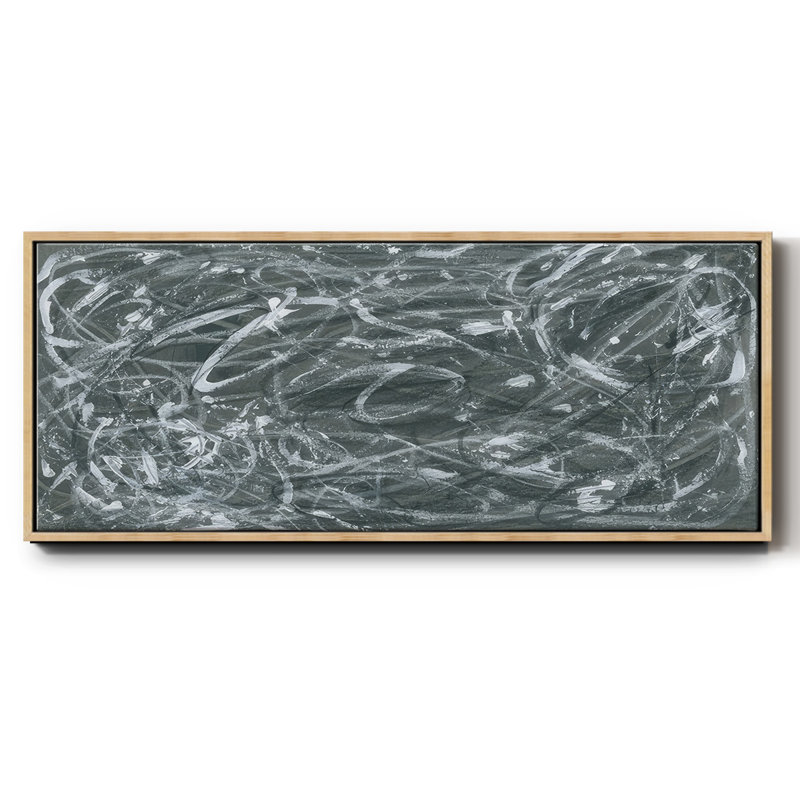 Static Scramble II - Framed Canvas, 8" H x 20" W