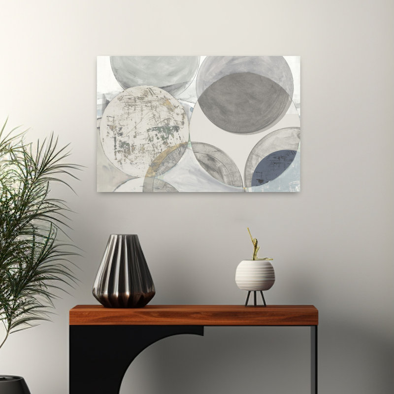Collide abstrait, art géométrique contemporain, H 16 po x l 24 po