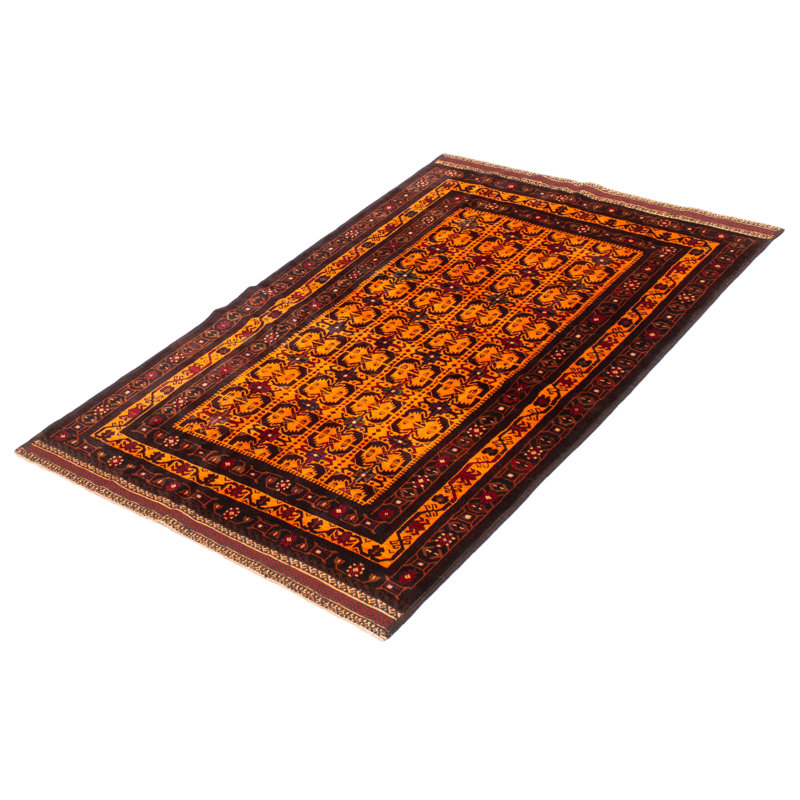 Teimani Orange Rug 4'4" x 6'9"