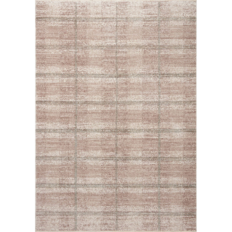 Ember Clay and Mist Flat Woven Wool Area Rug