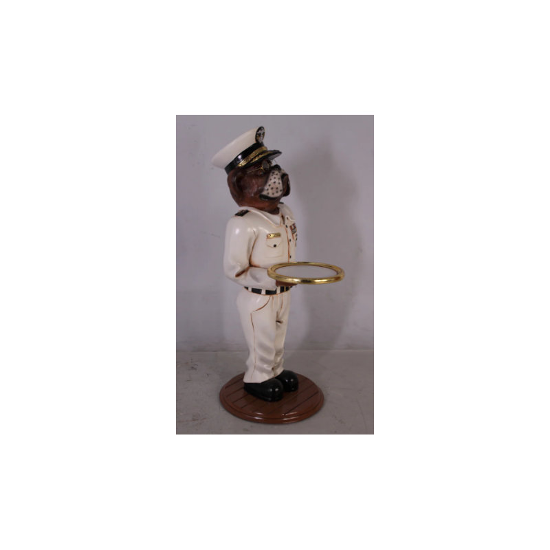 Statue de joyeux amiral bouledogue Joyana