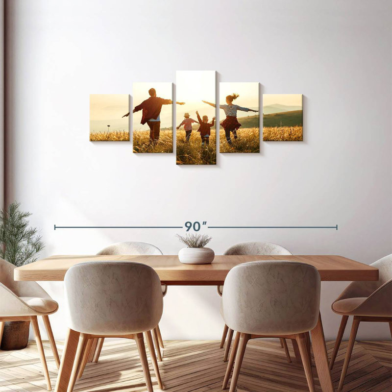 Famille coucher de soleil