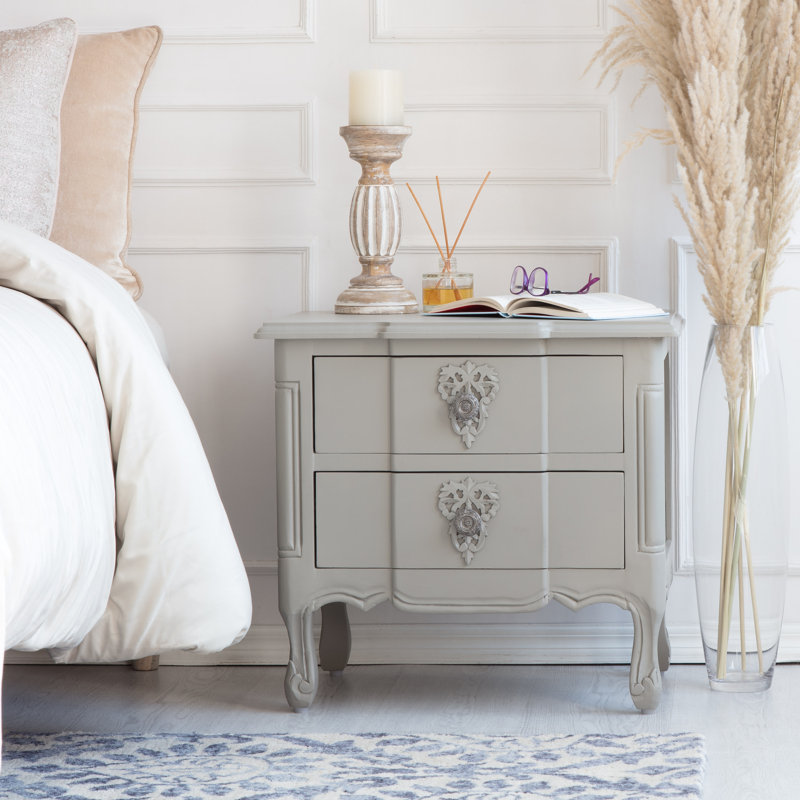  Maslow End Table Nightstand with Drawers