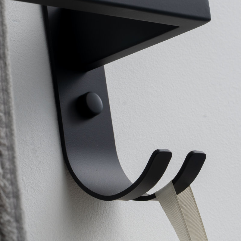 24in Double Towel Bar, Matte Black