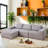 Boneless L-Shape Modular Sectional Sofa-1894348382