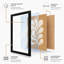 Cream Fan Botanical - Framed Print-495157339-495157340