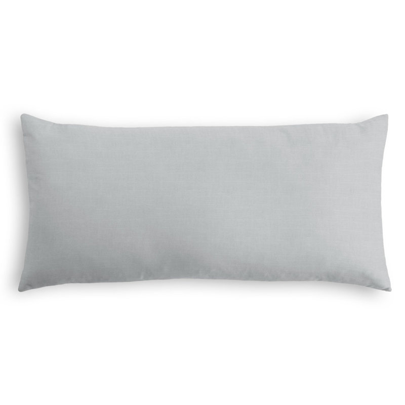 Housse de coussin rectangulaire et insert, 14 po x 36 po, Gris