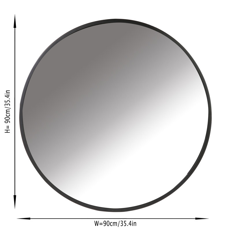 Saragossa Metal Round Wall Mirror