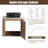 Eaton 24'' Wall Mounted Bathroom Vanity Set with Engineered Stone Top-775018828
