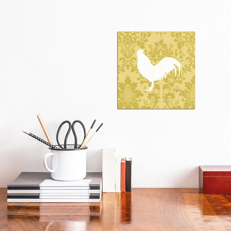 Rooster Silhouette by Marla Rae - Wrapped Canvas Print, 30.48 cm H x 30.48 cm W