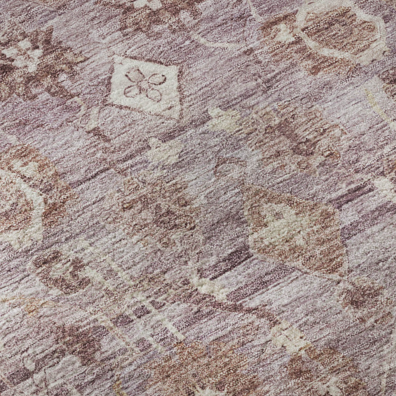 Premium Machine Washable Maag AMF1772 Global Rug, Round 8'