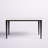 Arlynes Rectangular Stone Top with Iron Base Dining Table
