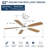 Indoor Modern 52 Inch Ceiling Fan 6 Speed Wind 5 Blades Remote Control Reversible DC Motor With Led Light-1917906037-1917906035