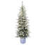 Sapin de Noël artificiel vert / blanc avec lumières DEL vert / blanc-1558280401