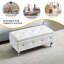 Repose-pieds rembourré avec repose-pieds en cristal-787799272