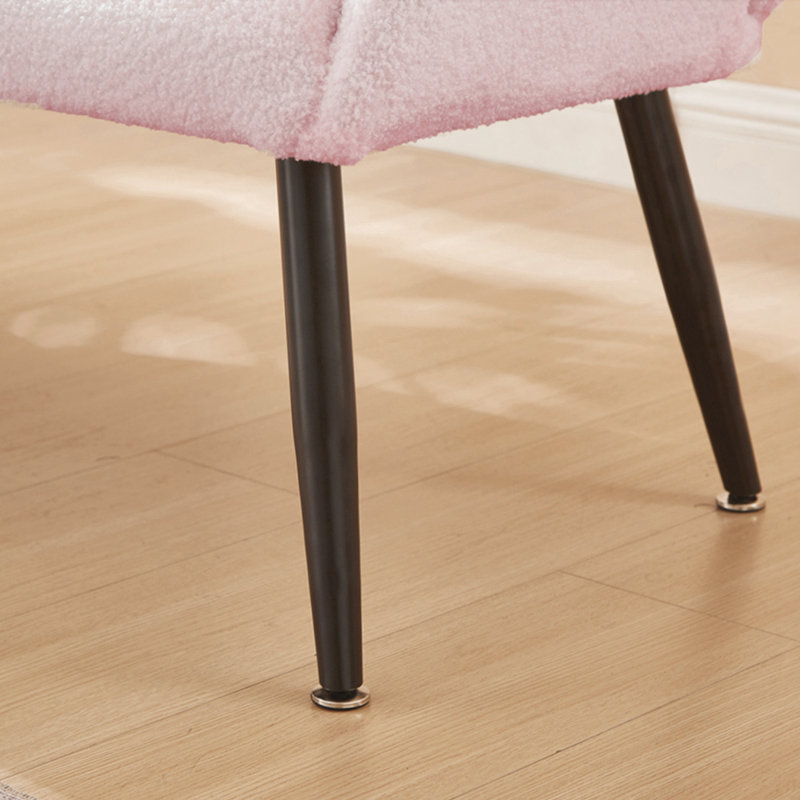 Fauteuil capitonné large 52,56 po Machella, Rose