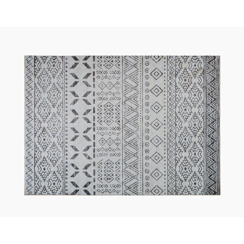 Tapis rectangulaire Ilana avec envers antidérapant, Rectangle 5 pi x 7 pi