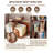 6-Tier Rotating Bookshelf, Corner Book Shelf Bookcase with Wheels, 360° Spinning Storage Rack for Small Spaces, Narrow Shelves Wood Tower Organizer for Bedroom Living Room Study, Walnut Brown-937471906-937471907