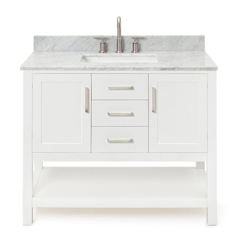 Bayhill 43'' W Single Vanity, White