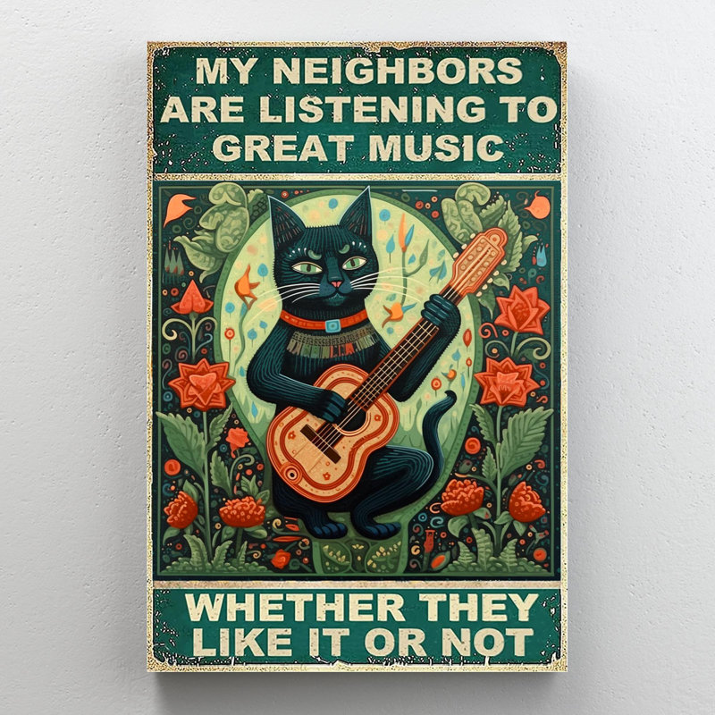 «Listening To Great Music», impression sur toile, H 36 po x l 24 po x P 1,25 po