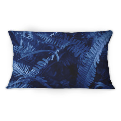 Coussin Sark Blue Fern Leaves
