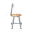 Fixed Height Industrial/Shop Stool with Backrest-86654575
