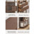 Nut-brown Solid  Wood Display Cases-121309558