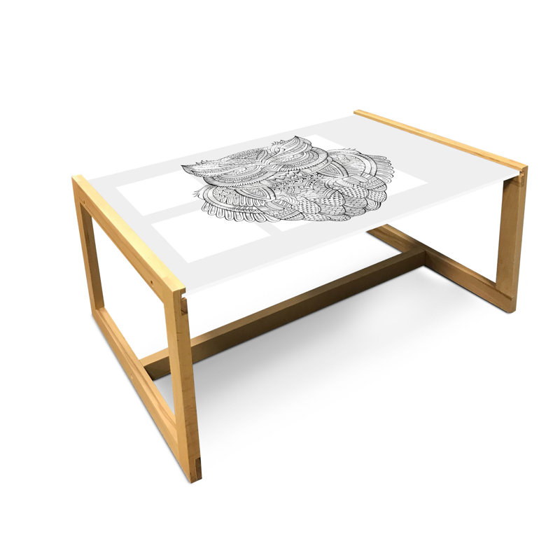 Jahleel Sled Coffee Table, 90cm H x 62cm W x 40cm D