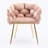 Modern Simple Velvet Chair For Bedroom - Pink Of 2 Luxury Accent , Pieces, & Living Room Decor-570044729-593452820