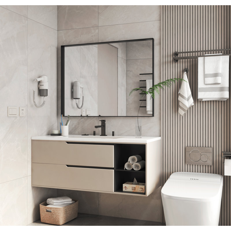 Metal Rectangle Wall Mirror, 24" x 36"