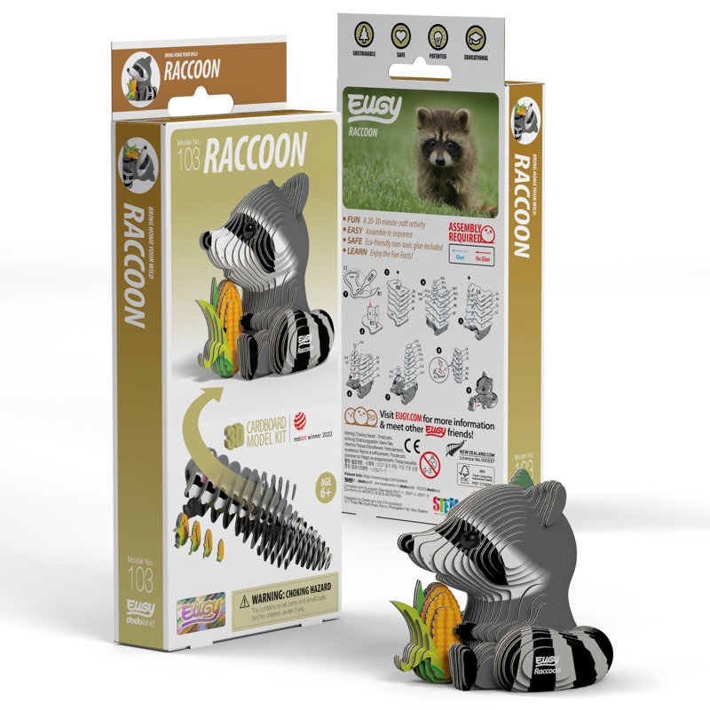 EUGY Raccoon 3D