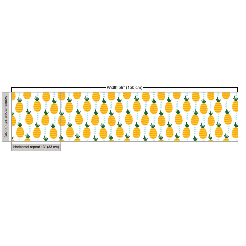 Chevala Tropical Fruit with Hearts Multi-Purpose Fabric