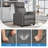 color Manual Glider Recliner with 3 Relaxation Modes-373527067