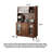 Modern Minimalist Integrated Wall-Mounted Solid Wood Pantry Kitchen Storage Cupboard