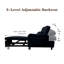 Siège souple 34 W à 180 ° avec charge USB et support pour téléphone, petite chaise de chambre à coucher, fauteuil d'appoint noir-232559735