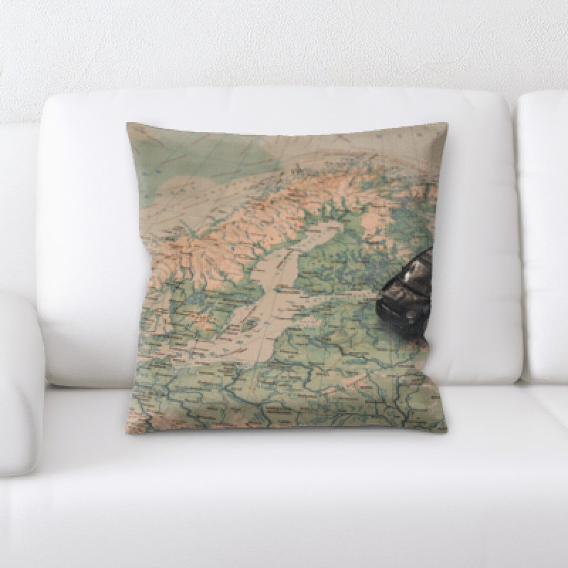 Sightrygg Faux Leather Throw Pillow