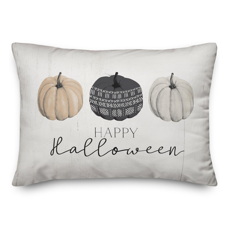  Housse et insert de coussin rectangulaire Happy Halloween