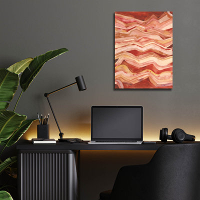 «Painted Desert 2» par Cheryl Warrick, art mural en verre acrylique, 12 po x 16 po