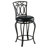 Swivel Bar Stool with Upholstered Seat-1243885179
