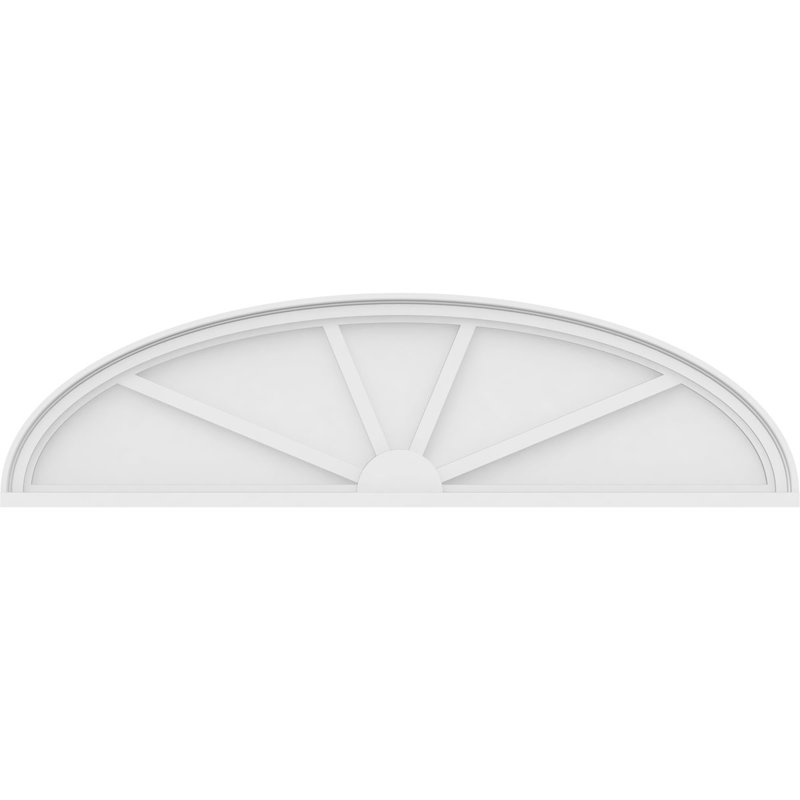 54 po x 54 po x H 14-1 / 2 po x P 2 po à front à 3 branches en PVC de qualité architecturale, H 14 1/2 po x l 54 po x P 2 po