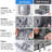 Storage Bag Large Blanket Clothes Organization And Storage Containers For Comforters,Bedding, Foldable Organizer With Reinforced Handle, Clear Window, Sturdy Zippers