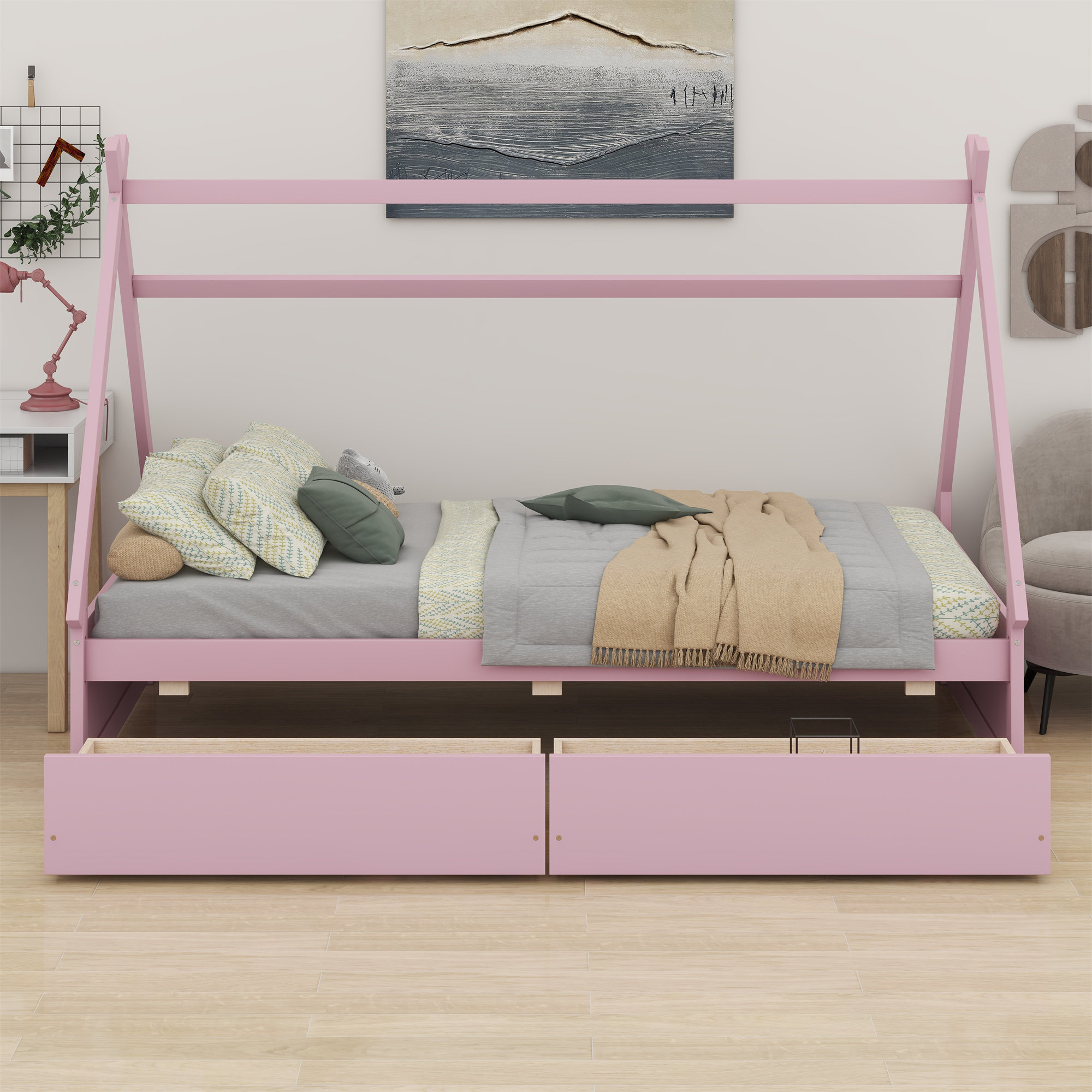 Harper Orchard Alexcya Slat Storage Bed | Wayfair