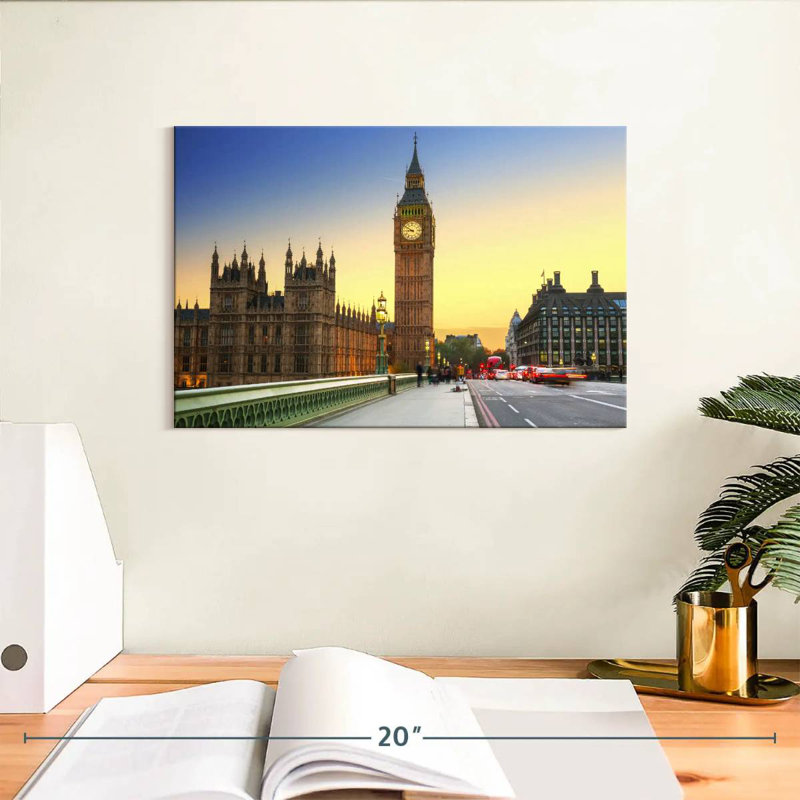 Tour de l'horloge de Londres Big Ben, H 8 po x l 12 po