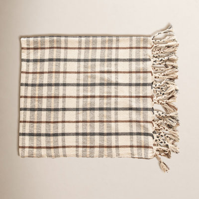 Enny Cotton Blend Hand Woven Throw Blanket