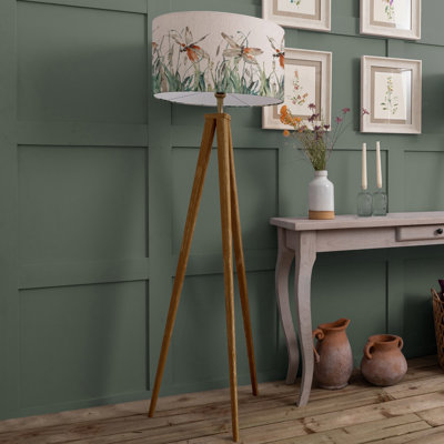 Aratus 173cm Brushed Tripod Floor Lamp