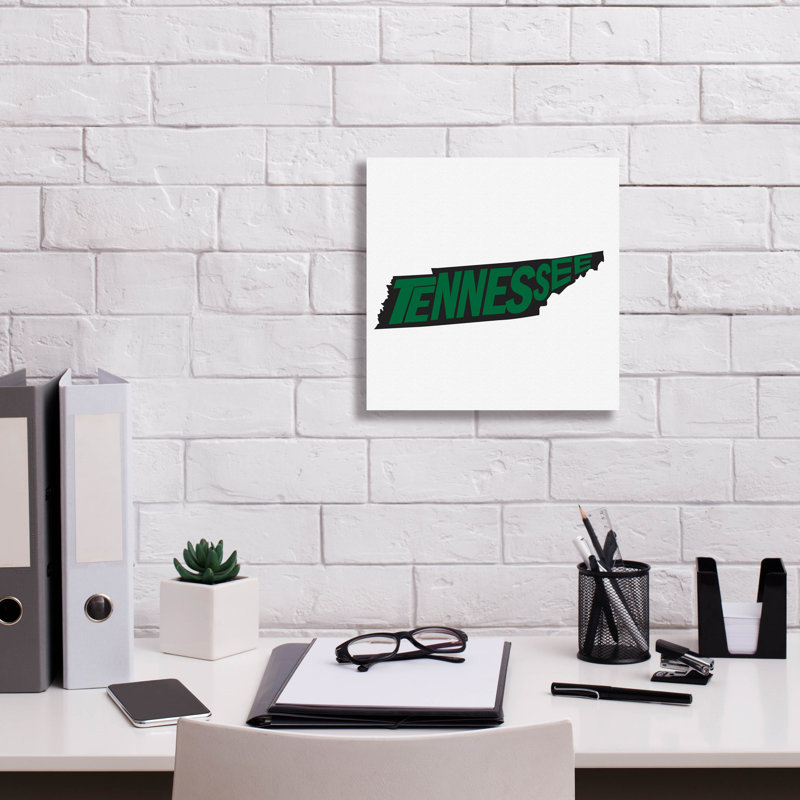 «Tennessee 2» par Art Licensing Studio, art mural sur toile, H 12 po x l 12 po x P 0,75 po