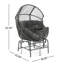 Fauteuil oscillant d'extérieur en osier gris foncé Palos-1058694765-1058694763
