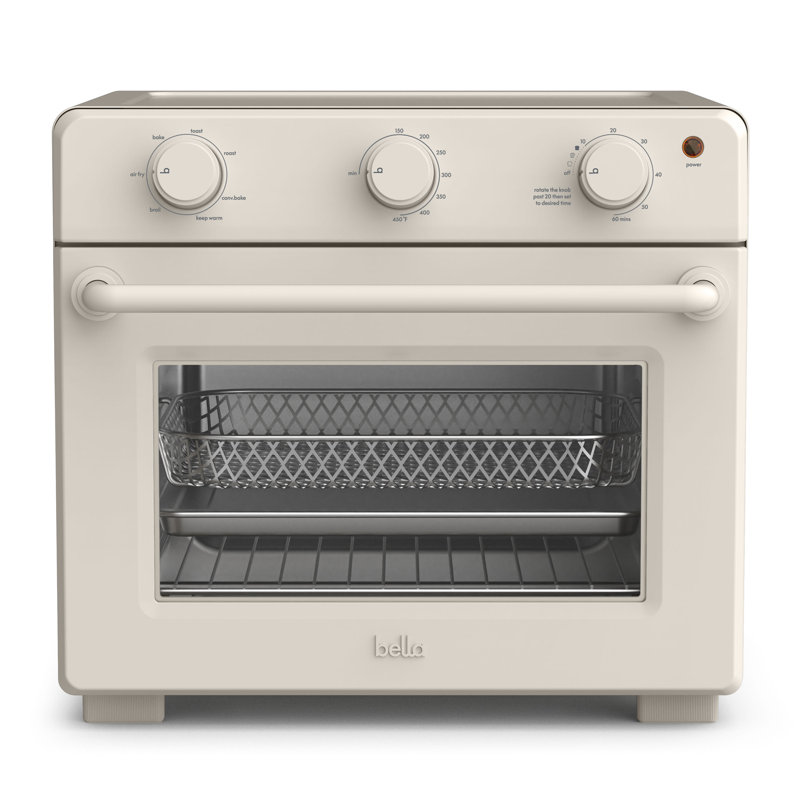 Bella 6-Slice Toaster Oven with Air Fryer, Oatmilk