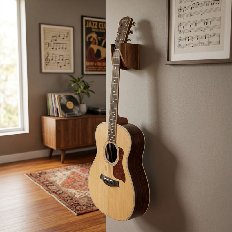 Rayne Solid Walnut Guitar Wall Hanger