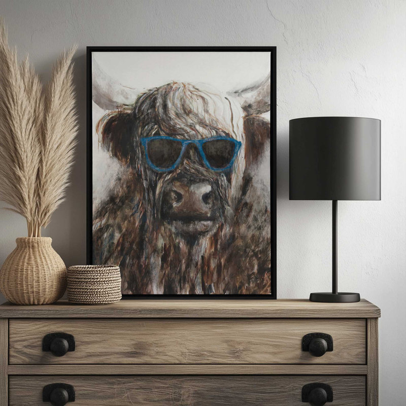 Dan by Kamdon Kreations Art Print, 12 W x 16 H, Framed Canvas, Black
